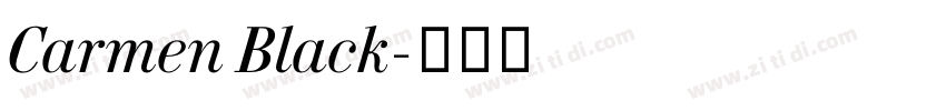 Carmen Black字体转换